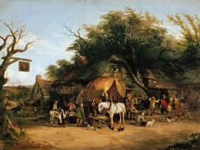 Travellers resting at a Country Inn
