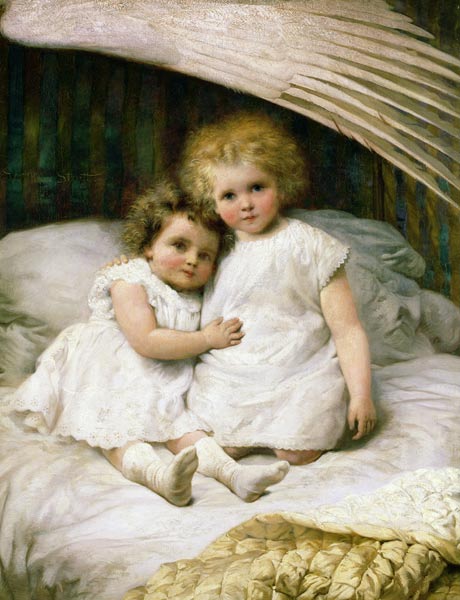 Beneath an Angel's Wing von William Strutt