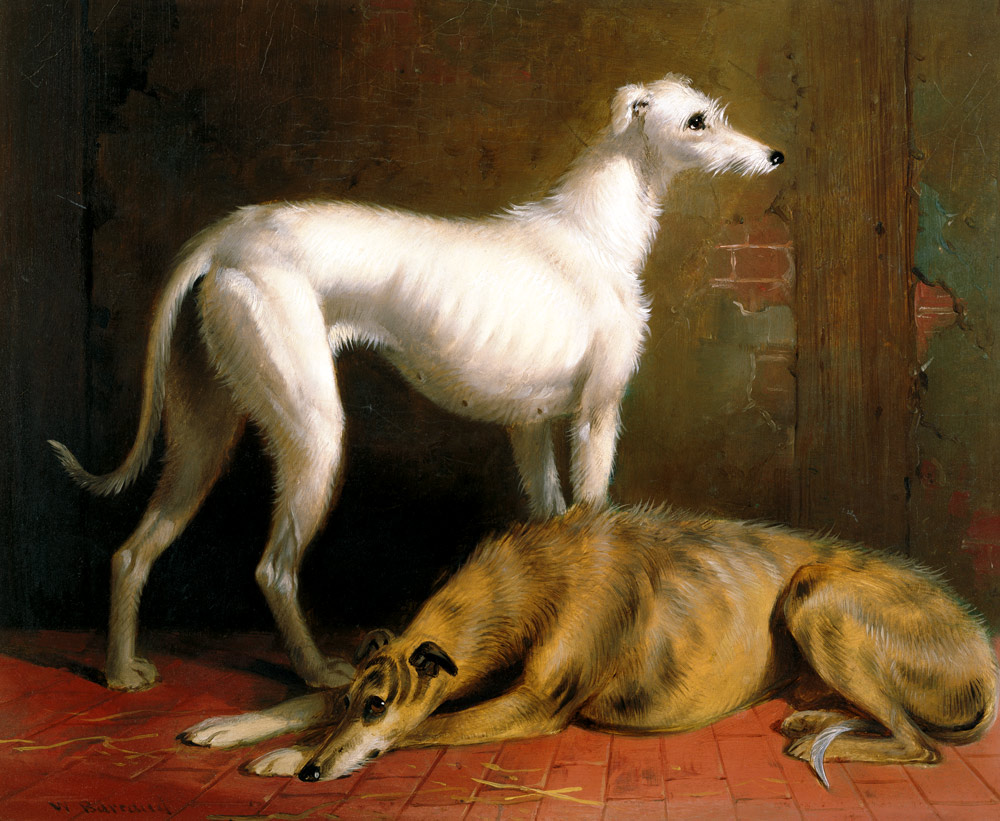 Deerhounds in an Interior
 von William u. Henry Barraud