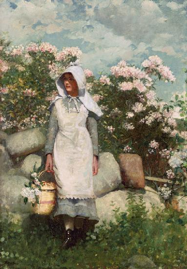 Girl and Laurel 1879