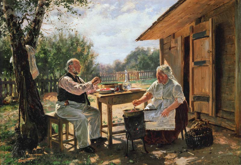 Making Jam von Wladimir Jegorowitsch Makowski