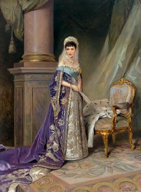 Porträt der Kaiserin Maria Fjodorowna, Prinzessin Dagmar von Dänemark (1847-1928)