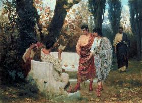 Der römische Dichter Catull liest eines seiner Gedichte