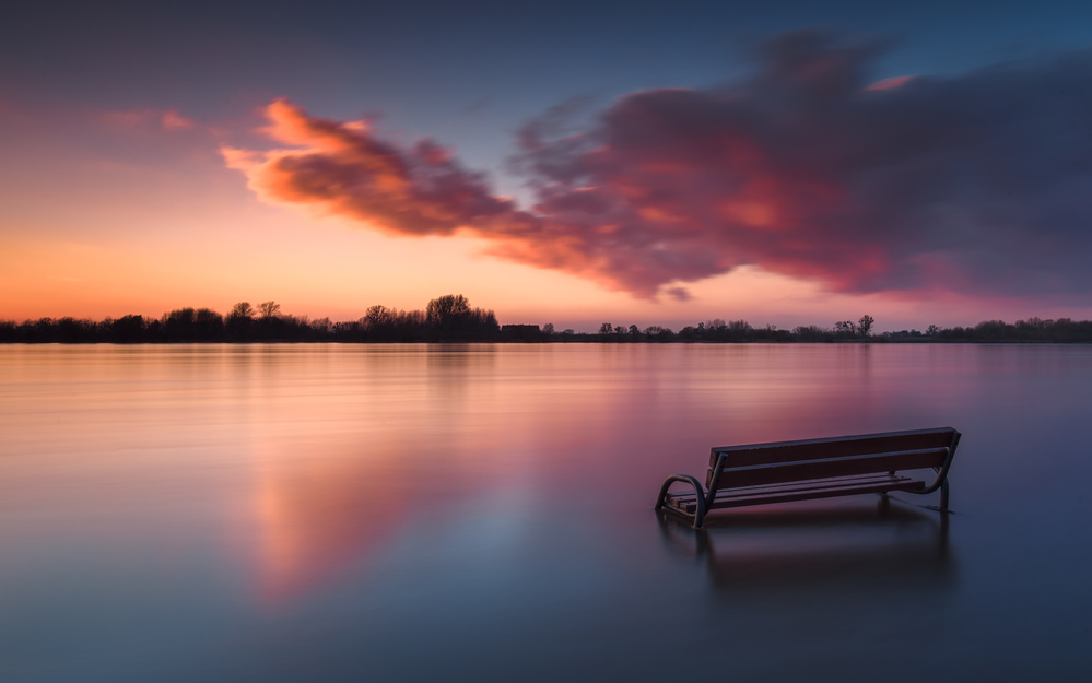 Samotna o zachodzie von Wojciech Łączkowski