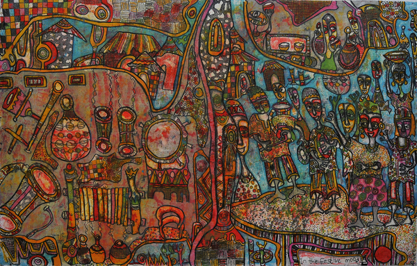 In festive mood von Wole Oyeyemi