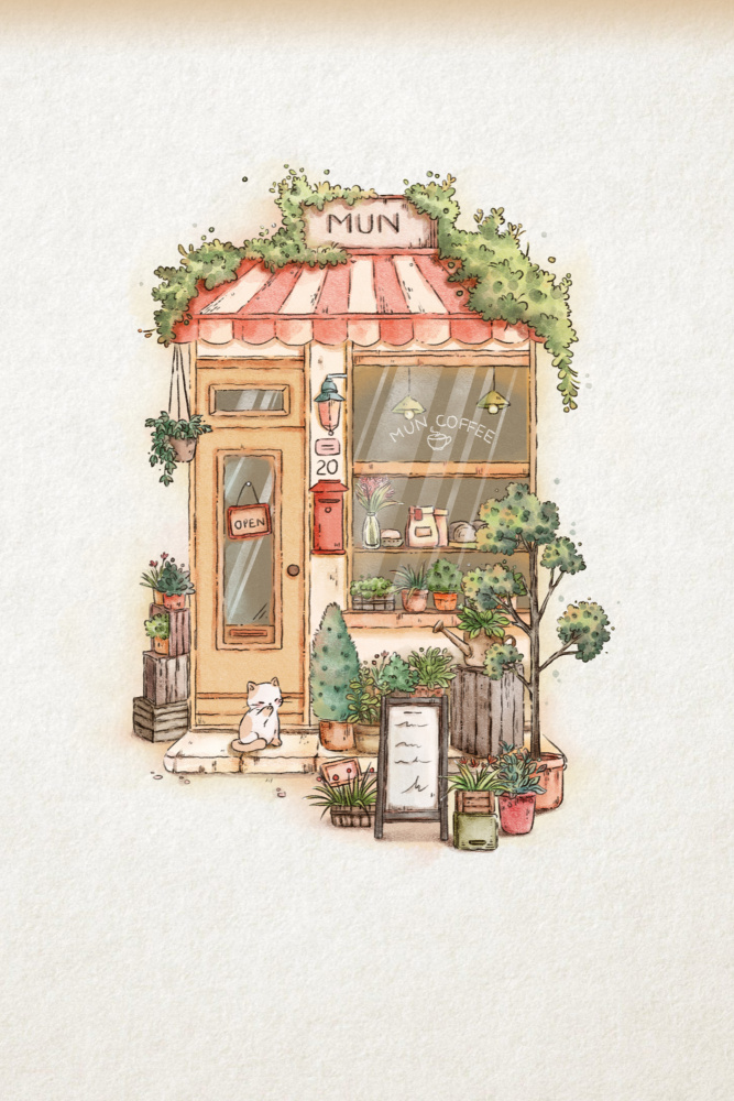 Aesthetic Coffee Shop von Xuan Thai