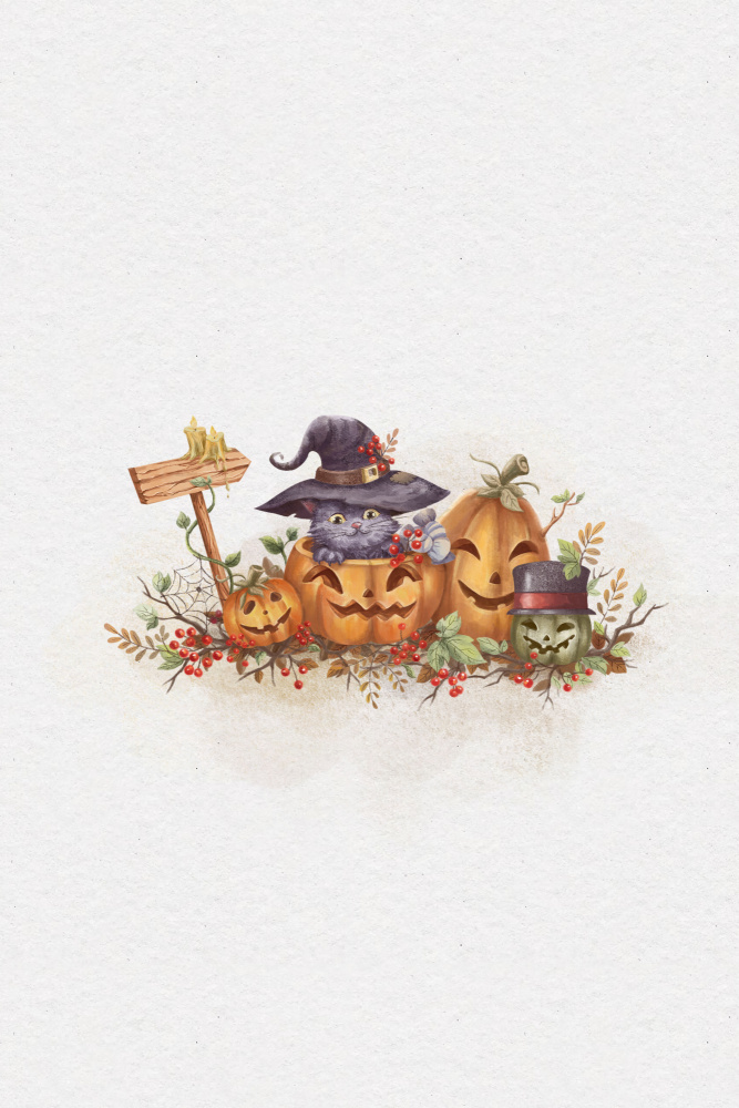 Witch Cat In the Halloween von Xuan Thai