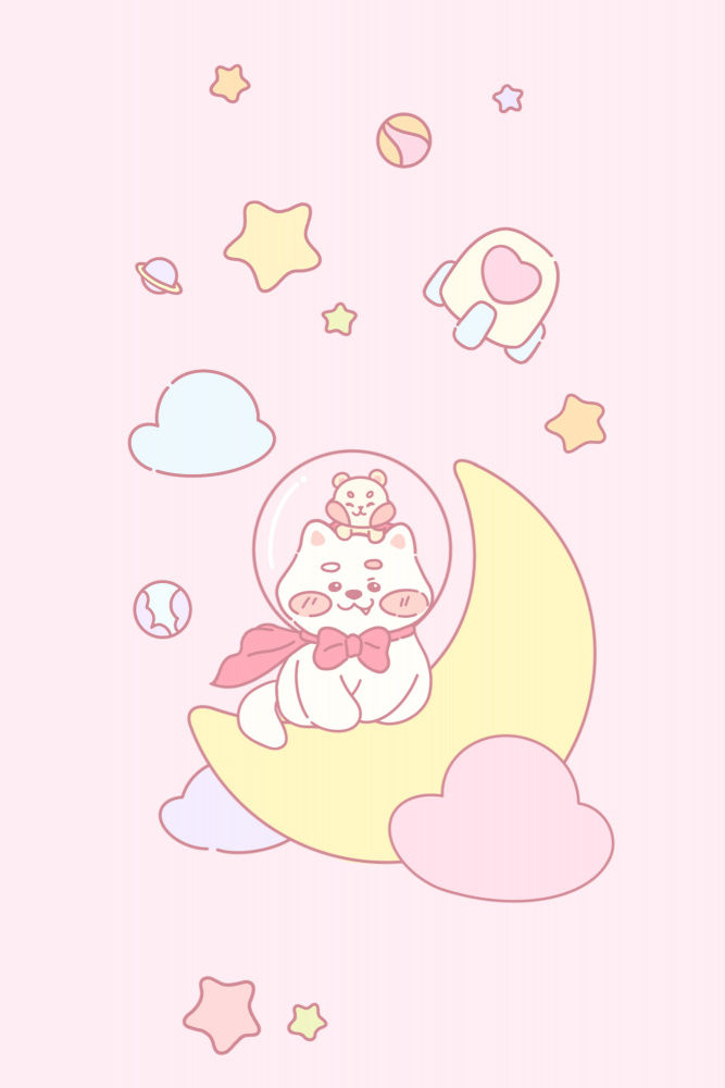 Dog and Hamster in space von Xuan Thai