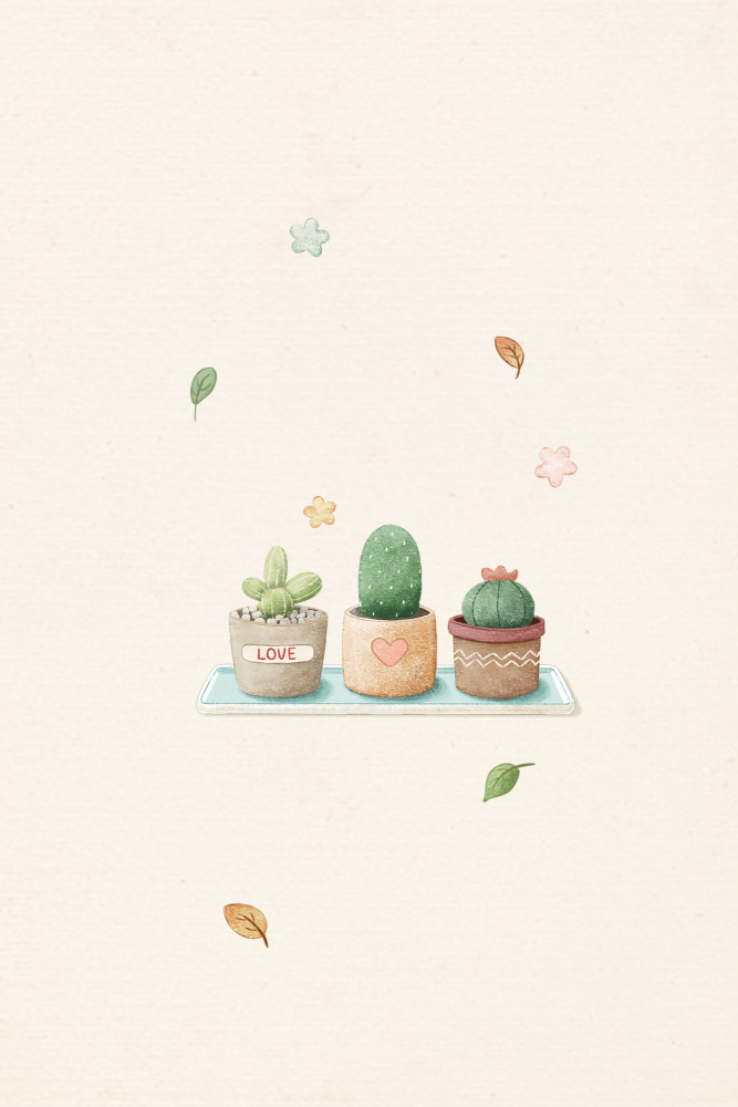 Cactus Plants Kawaii von Xuan Thai