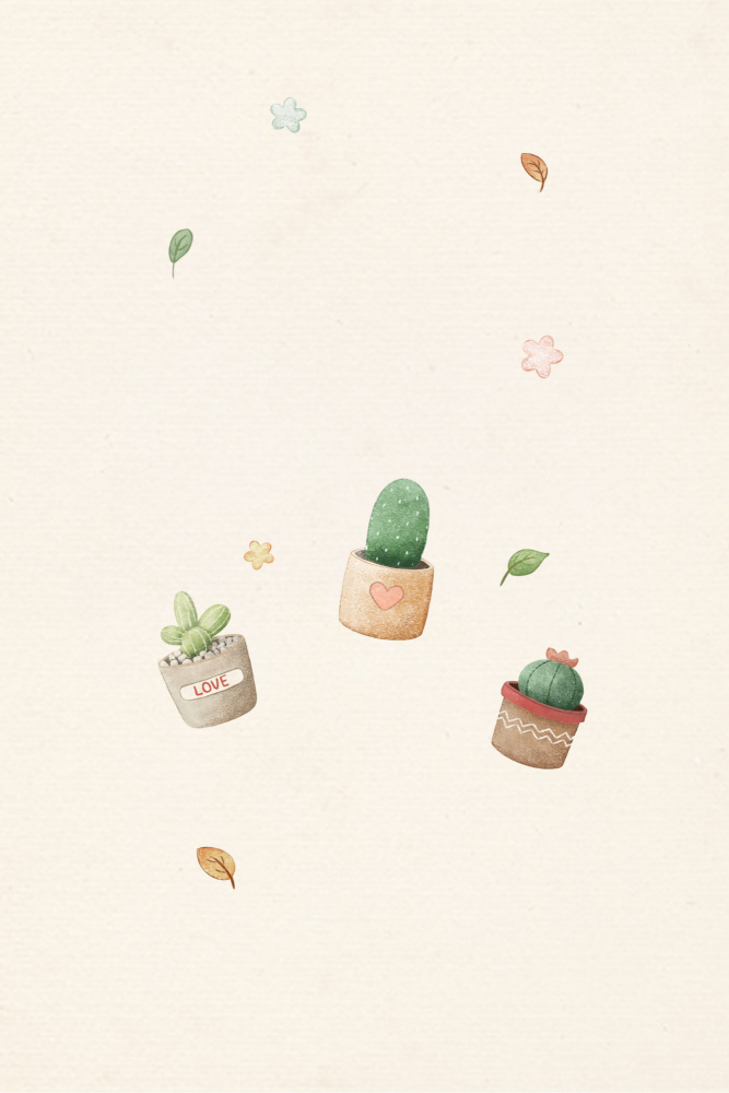 Cactus Plants Kawaii von Xuan Thai