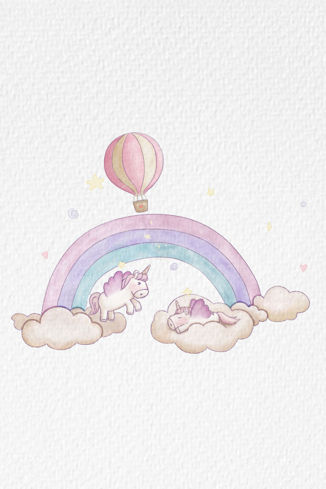 Kawai Cloudy Unicorn von Xuan Thai