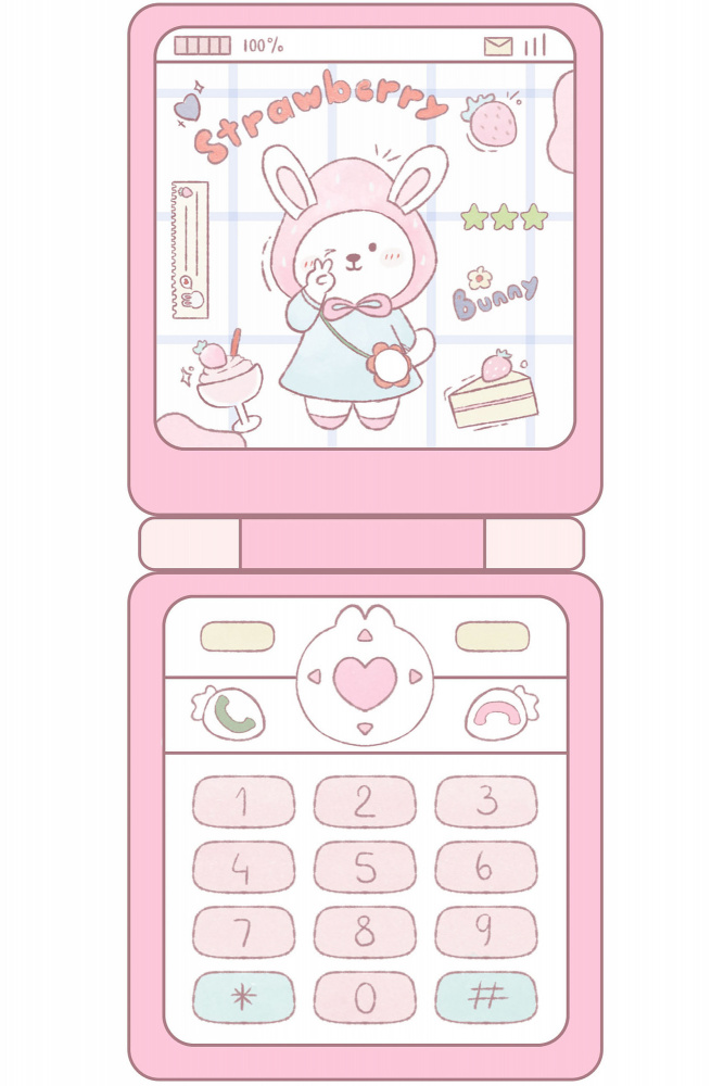 Pink Phone Y2k von Xuan Thai