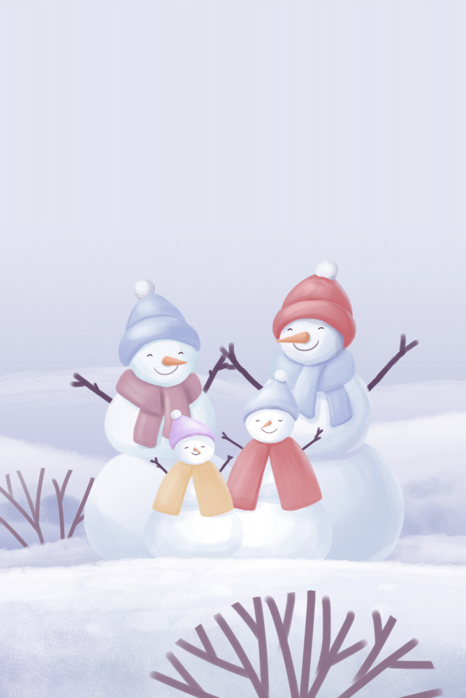 Snowman Family Animated von Xuan Thai