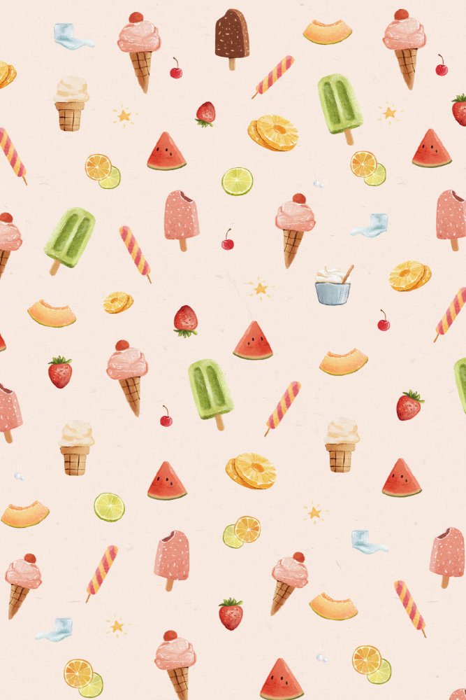 Sweet Ice Cream Pattern von Xuan Thai