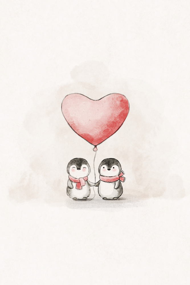 Penguin in Love von Xuan Thai