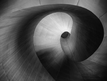 Staircase in black and white