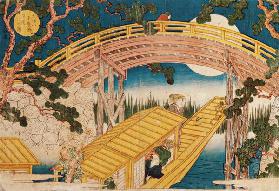 Fan Bridge by Moonlight, from 'Views of Mount Tempo'