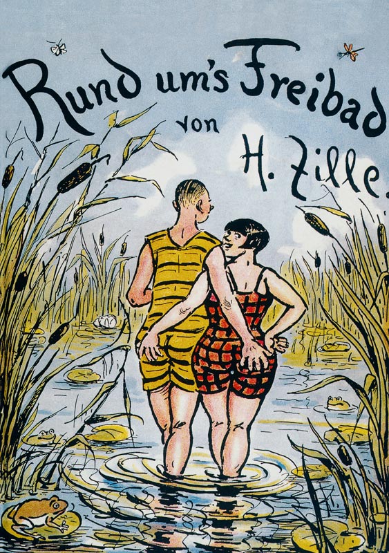 Rund um's Freibad von Heinrich Zille