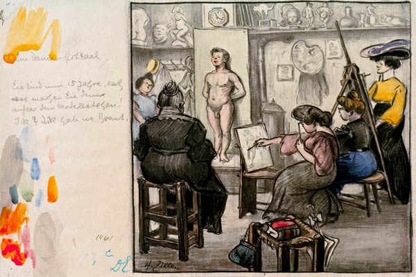 Ladies  Art Class von Heinrich Zille