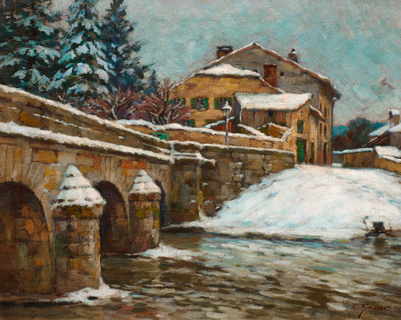 Seille Brücke von Fritz Zimmer