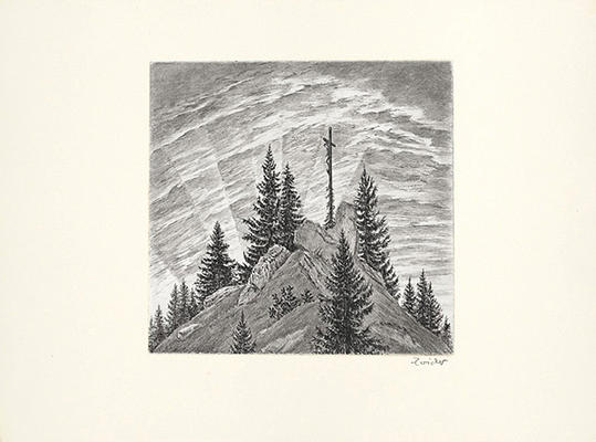 Dürer, Kreuz im Gebirge von Zwicker